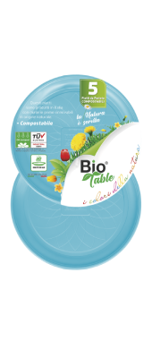 Piatto portata azzurro