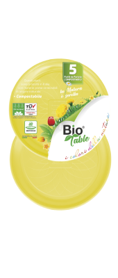 Piatto portata giallo